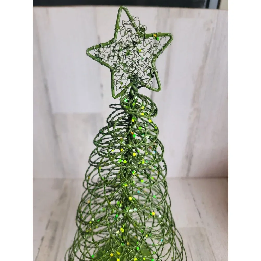 Pier 1 Imports metal wire Xmas star tree decor‎